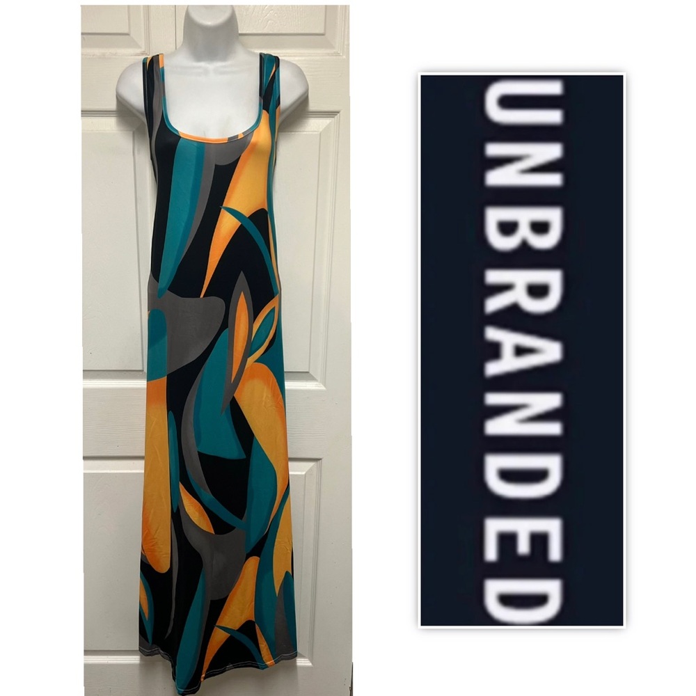 UNBRANDED Abstract Maxi Tank Dress